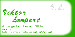 viktor lampert business card